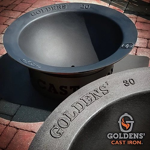 Goldens' Cast Iron Fire Pit - Large | Goldens' Cast Iron