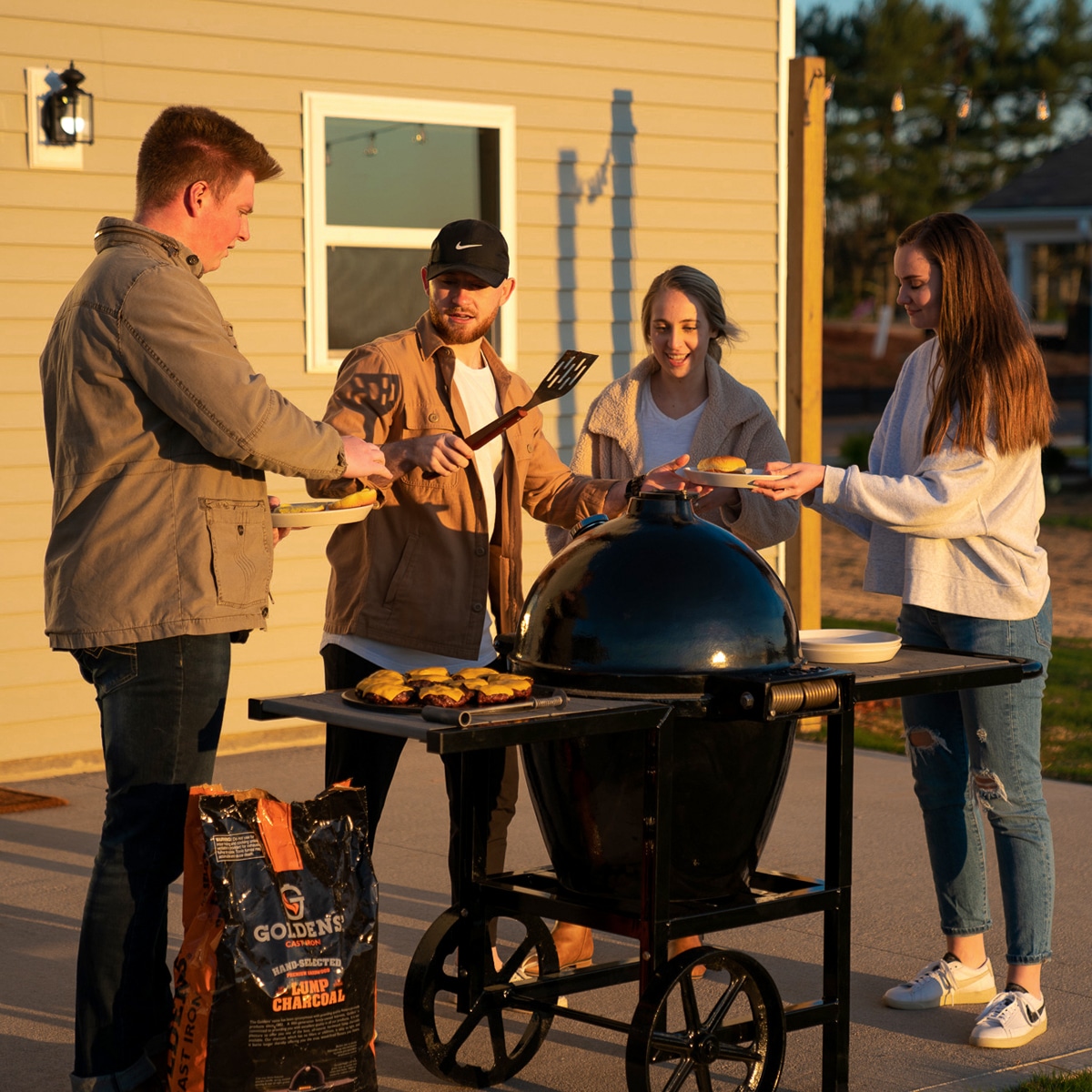 Grill out with Friends - Goldens' Cast Iron Kamado Grills