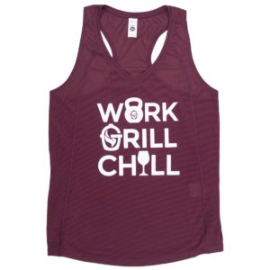 Work Grill Chill MAROON